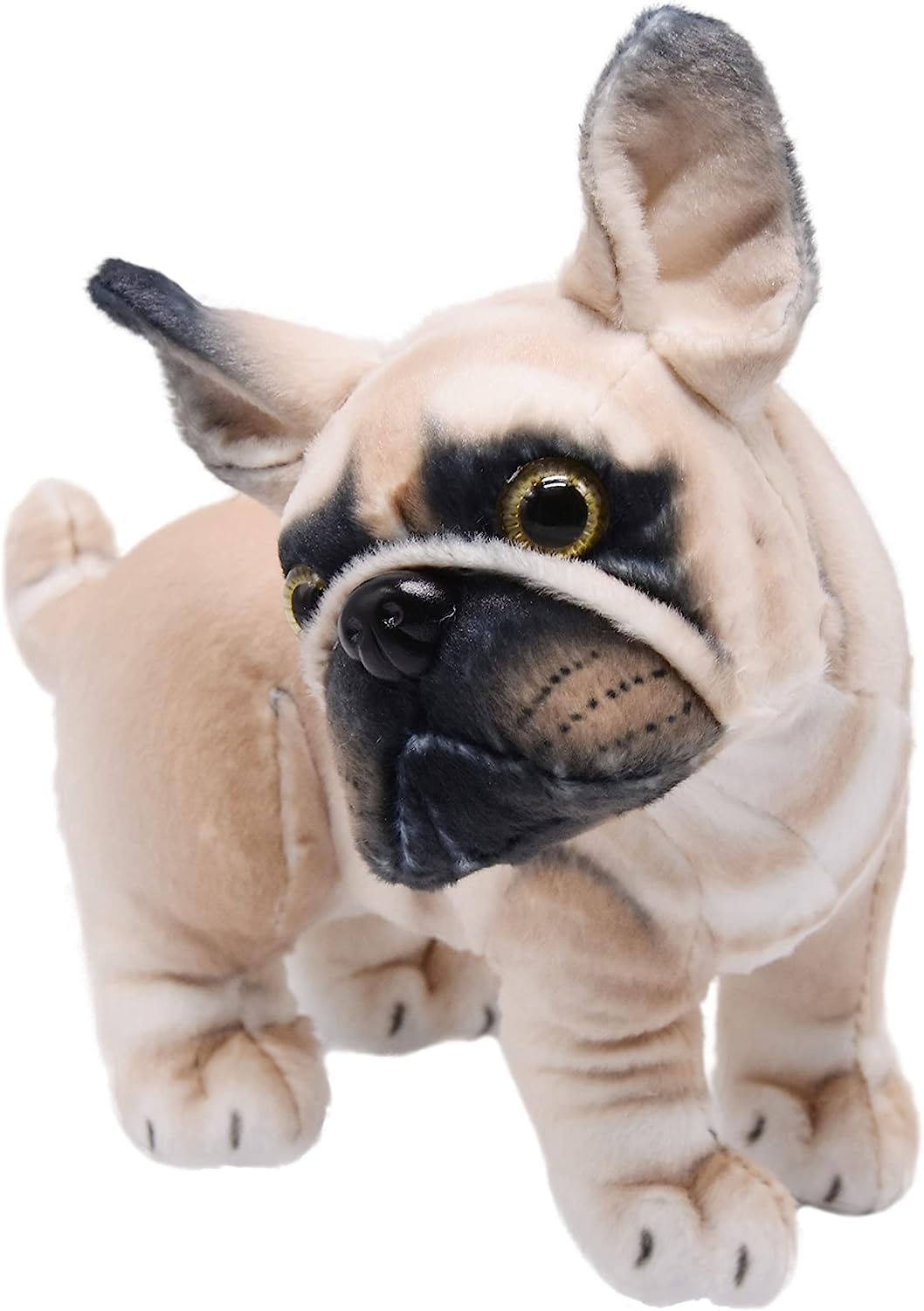 Lifelike French Bulldog Plush w/ Avocado Sweater – YONLIT Puppy Dog